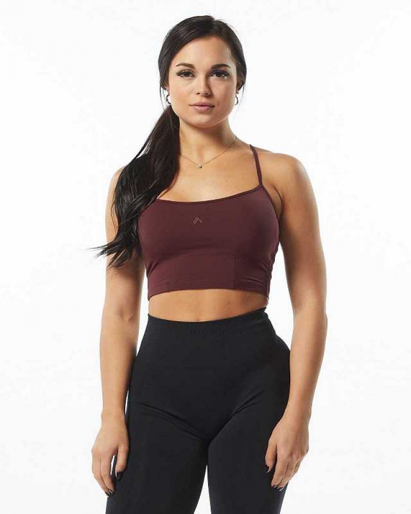 Dámské Tílko Alphalete Ultrasoft Camisole Červené | CZ-817540