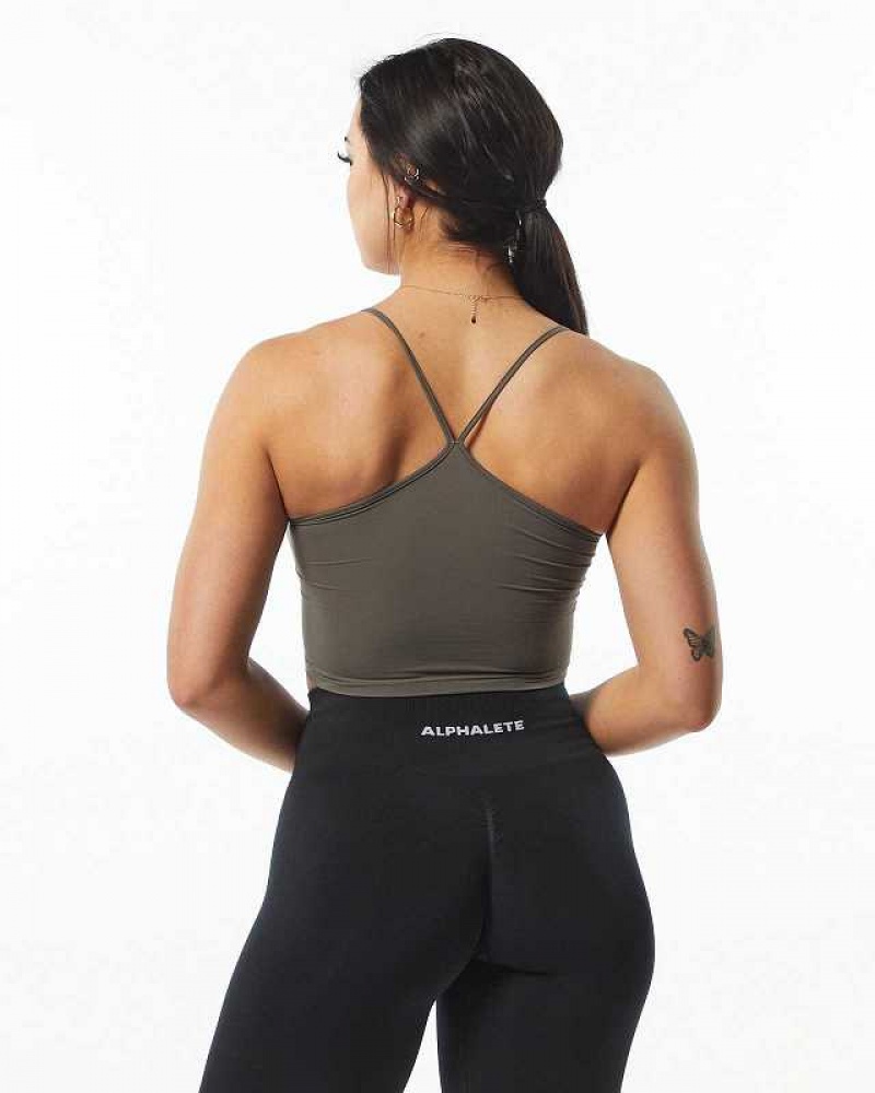 Dámské Tílko Alphalete Ultrasoft Camisole Šedé | CZ-678230