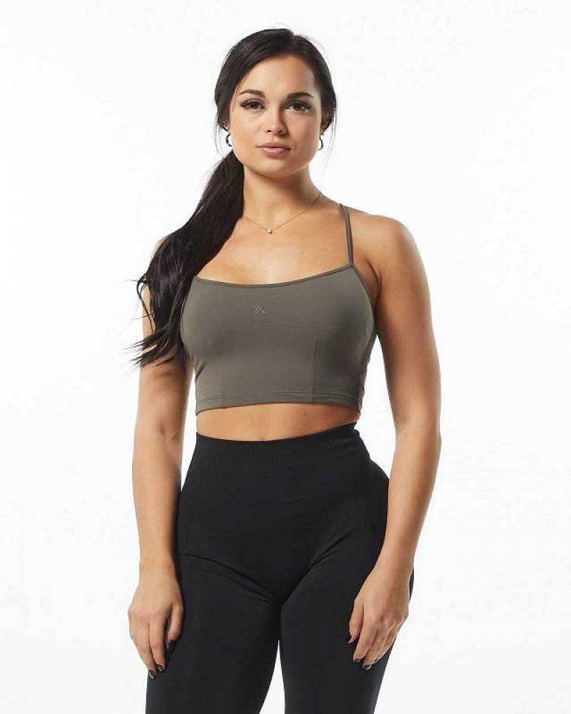 Dámské Tílko Alphalete Ultrasoft Camisole Šedé | CZ-678230