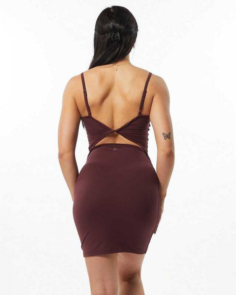 Dámské Šaty Alphalete Ultrasoft Allure Červené | CZ-543620