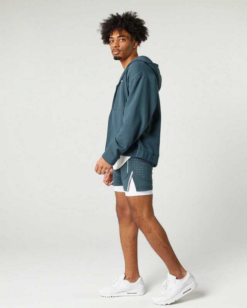 Pánské Bundy Alphalete Classic Full-Zip Blankyt | CZ-487930