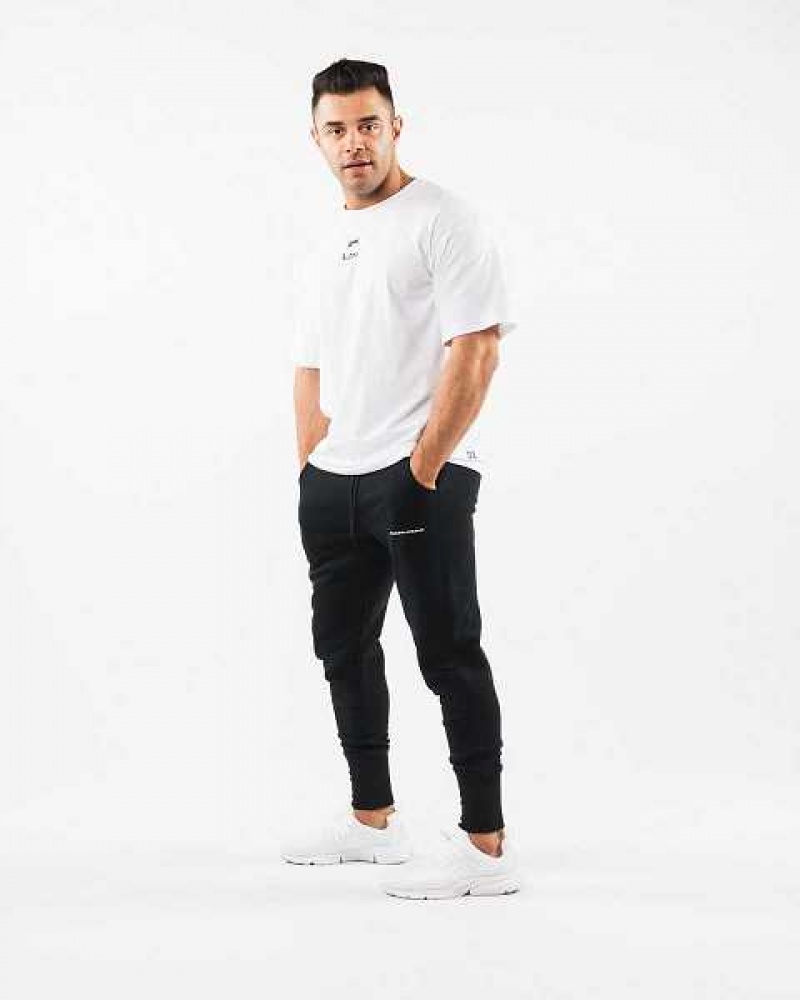 Pánské Kalhoty Jogger Alphalete Academy Club Černé | CZ-631490
