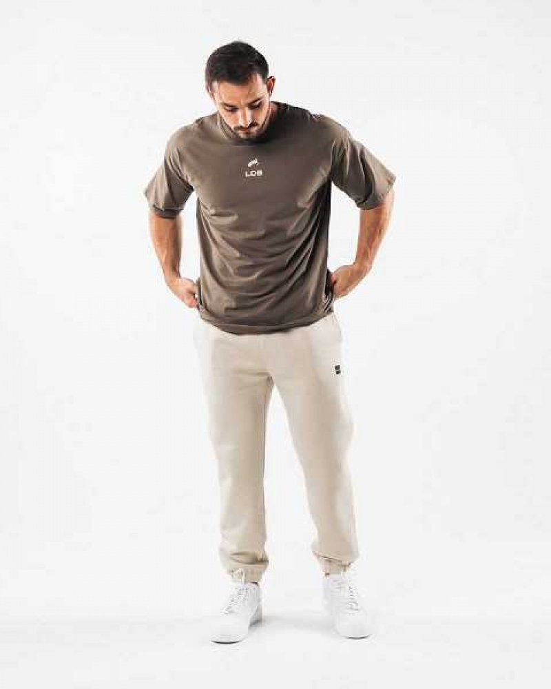 Pánské Kalhoty Jogger Alphalete Academy Relaxed Hnědé | CZ-312495