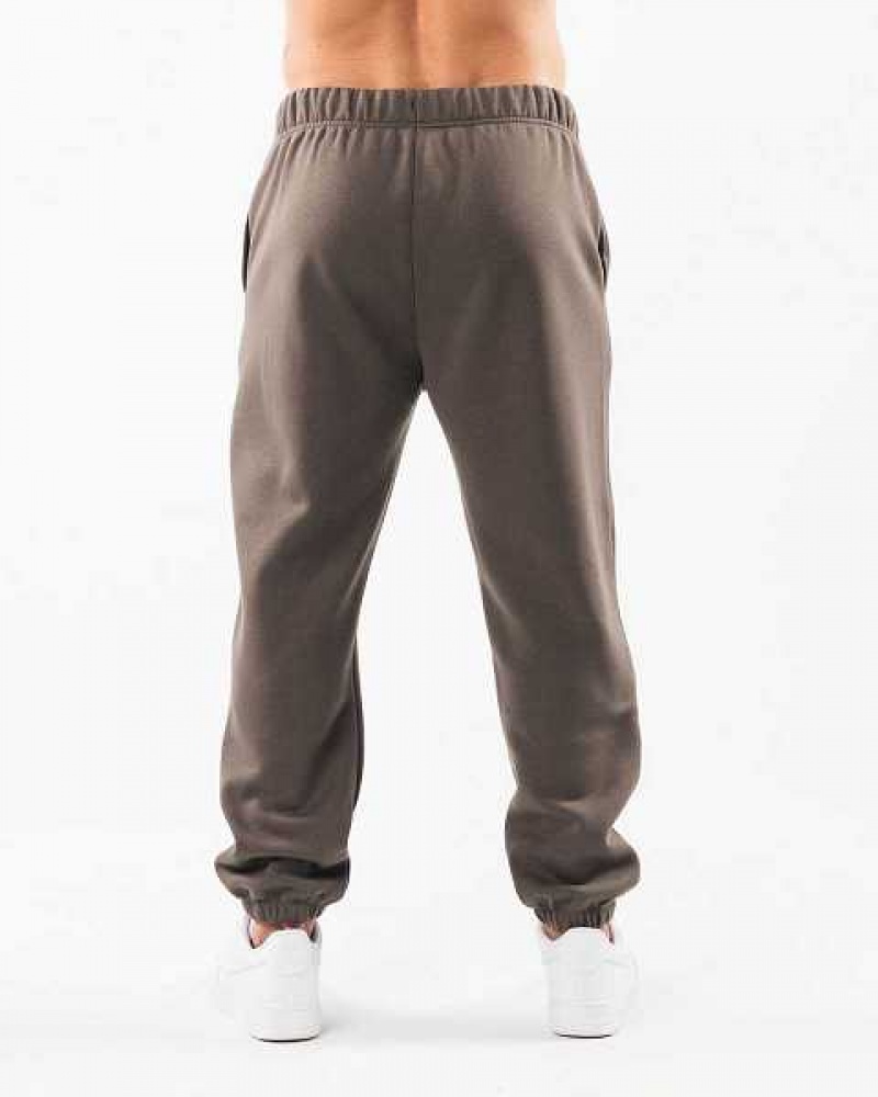 Pánské Kalhoty Jogger Alphalete Academy Relaxed Hnědé | CZ-741023