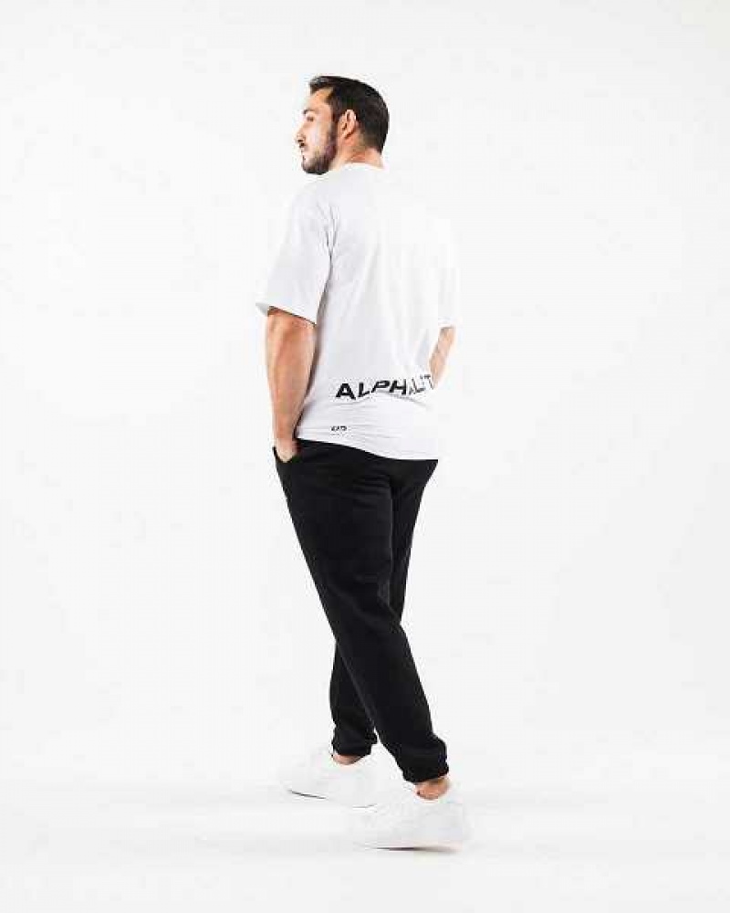 Pánské Kalhoty Jogger Alphalete Academy Relaxed Černé | CZ-703541