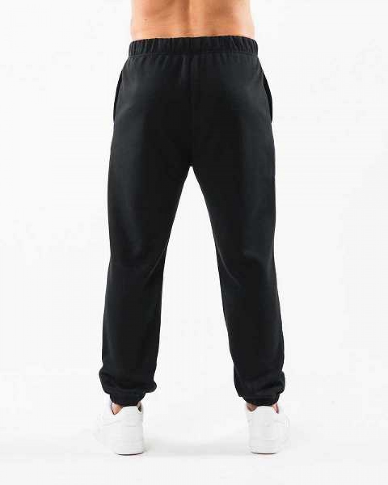 Pánské Kalhoty Jogger Alphalete Academy Relaxed Černé | CZ-703541