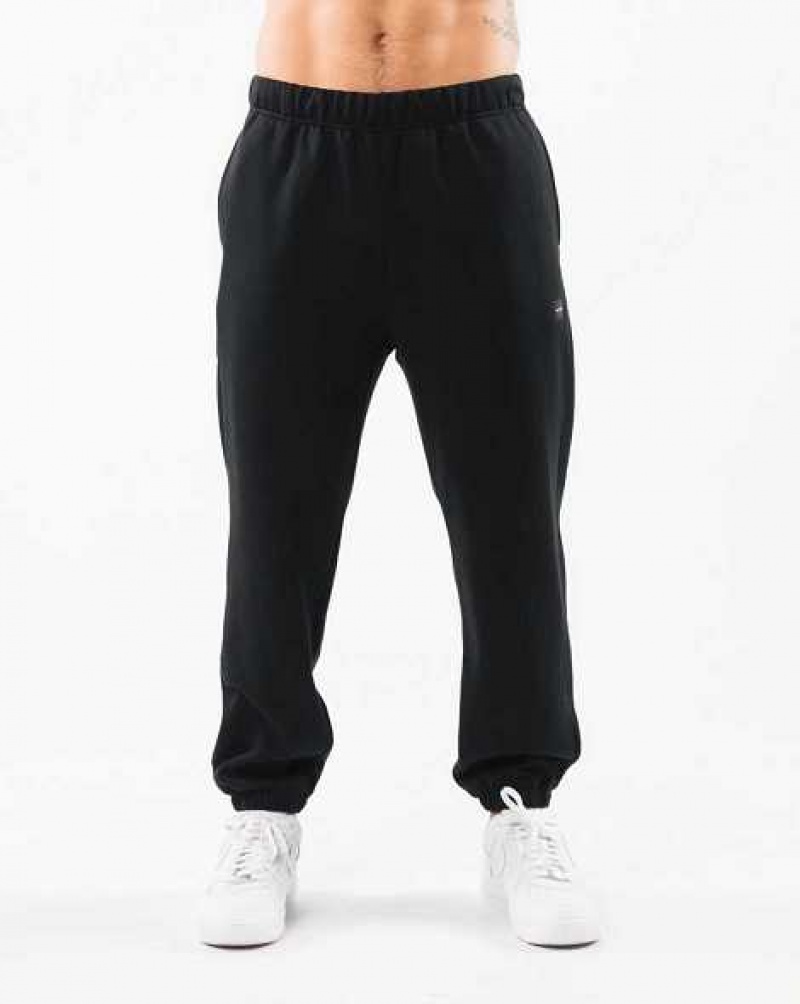 Pánské Kalhoty Jogger Alphalete Academy Relaxed Černé | CZ-703541