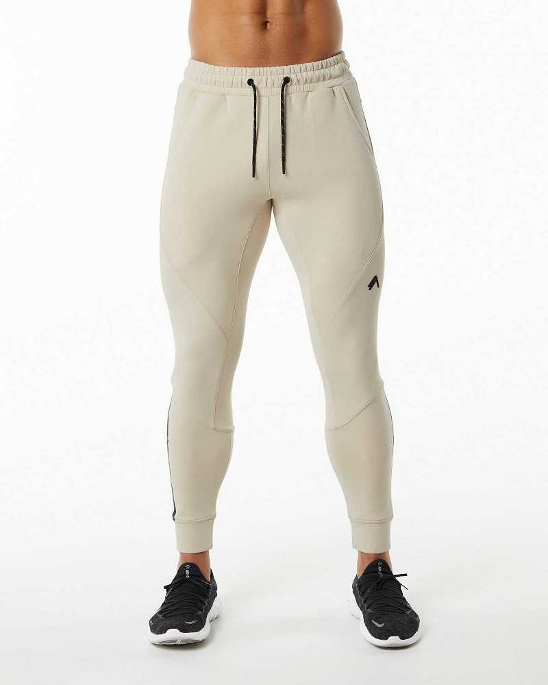 Pánské Kalhoty Jogger Alphalete ELMTS Cuffed Hnědé | CZ-830592