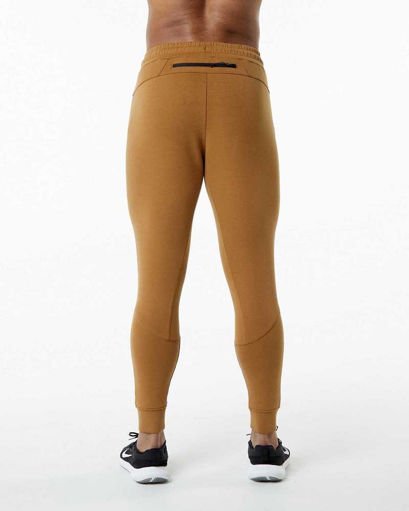 Pánské Kalhoty Jogger Alphalete ELMTS Cuffed Hnědé | CZ-379048