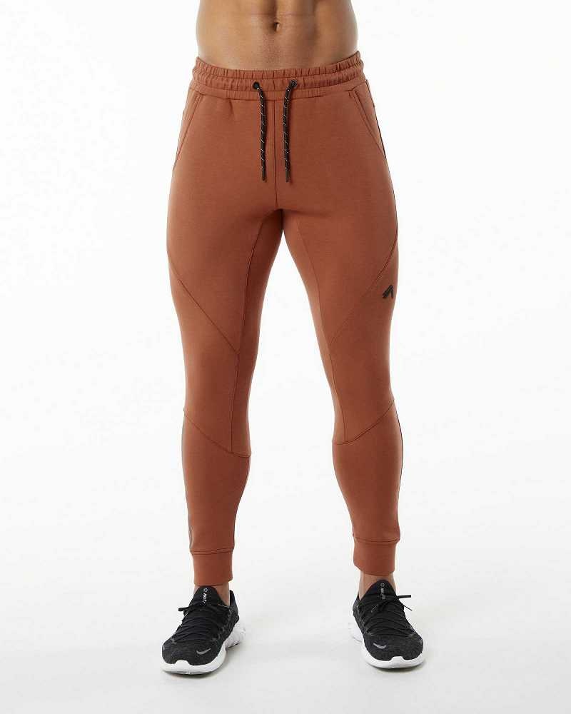 Pánské Kalhoty Jogger Alphalete ELMTS Cuffed Hnědé | CZ-582041