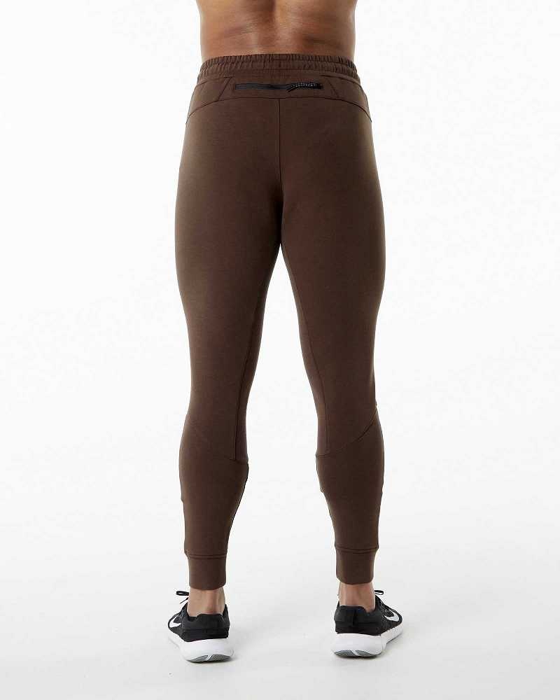 Pánské Kalhoty Jogger Alphalete ELMTS Cuffed Hnědé | CZ-560431