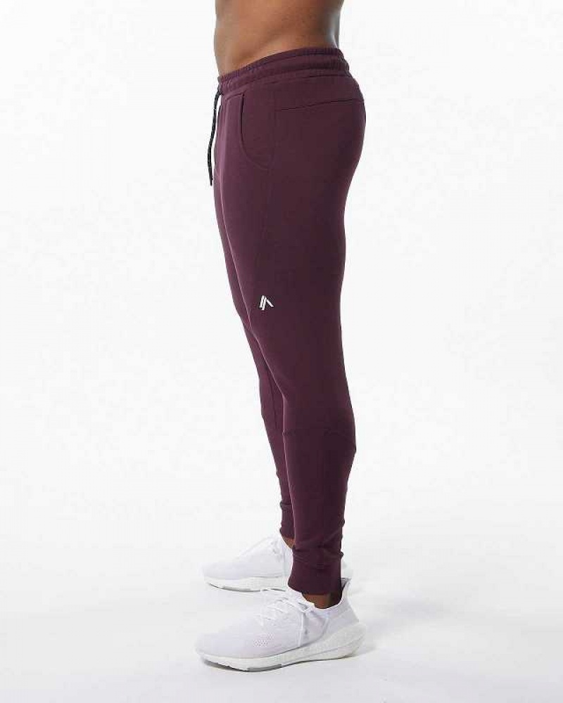 Pánské Kalhoty Jogger Alphalete ELMTS Cuffed Červené | CZ-069152