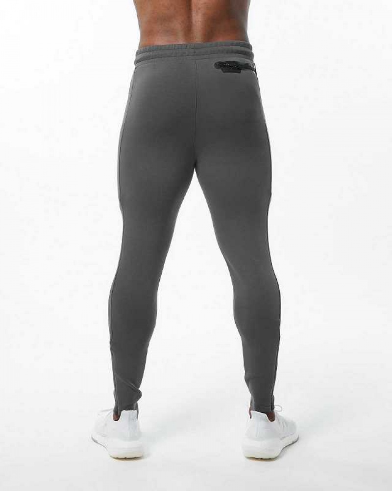 Pánské Kalhoty Jogger Alphalete ELMTS Zip Šedé | CZ-952136