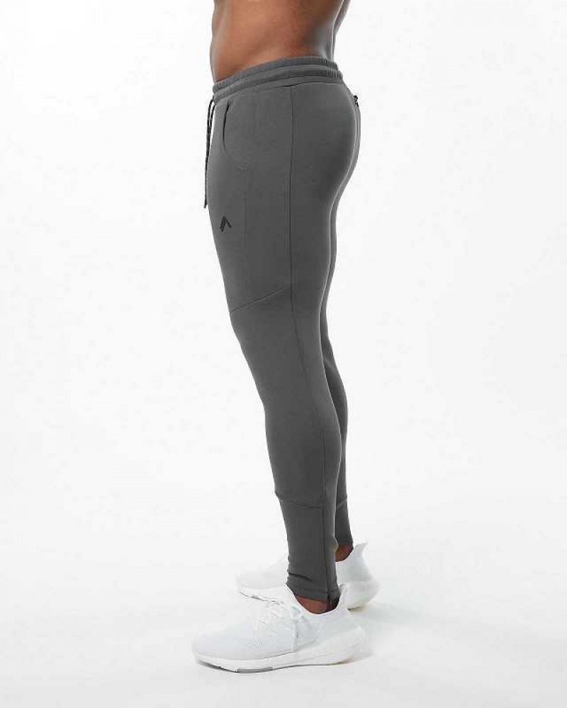 Pánské Kalhoty Jogger Alphalete ELMTS Zip Šedé | CZ-952136