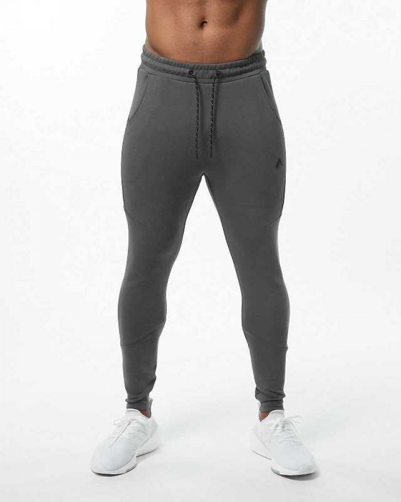 Pánské Kalhoty Jogger Alphalete ELMTS Zip Šedé | CZ-952136