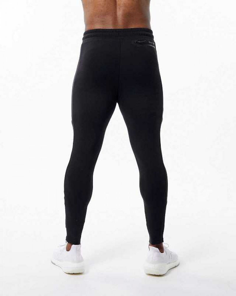 Pánské Kalhoty Jogger Alphalete ELMTS Zip Černé | CZ-954127