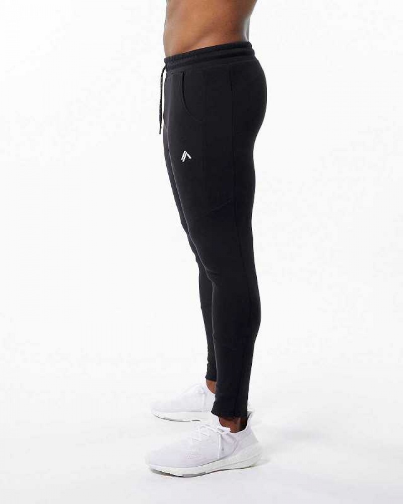 Pánské Kalhoty Jogger Alphalete ELMTS Zip Černé | CZ-954127