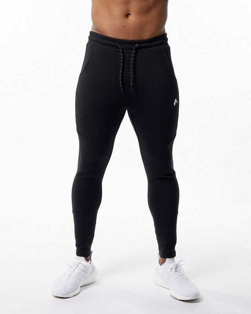 Pánské Kalhoty Jogger Alphalete ELMTS Zip Černé | CZ-954127