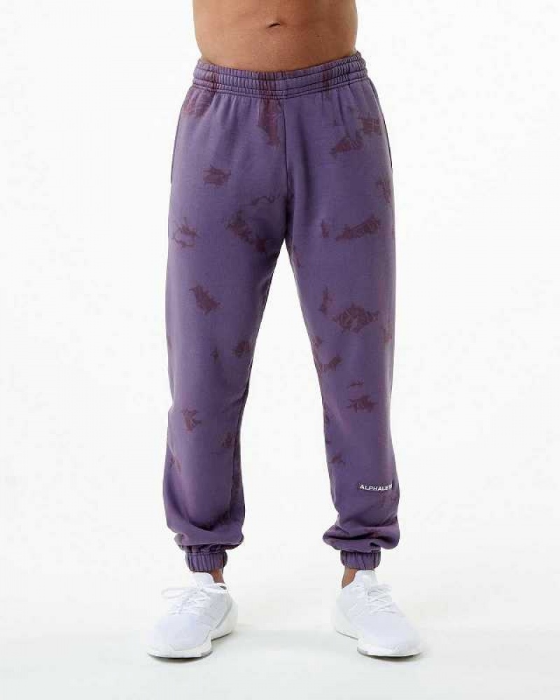 Pánské Kalhoty Jogger Alphalete HCTS Fialové | CZ-547026