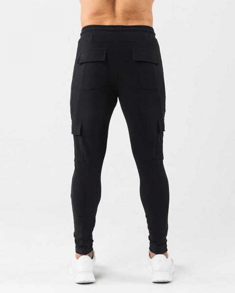 Pánské Kalhoty Jogger Alphalete Identity Cargo Černé | CZ-850741