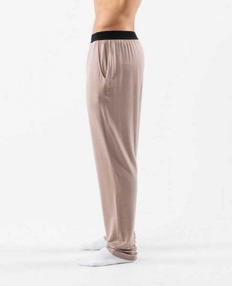 Pánské Kalhoty Jogger Alphalete Lounge Hnědé | CZ-945107