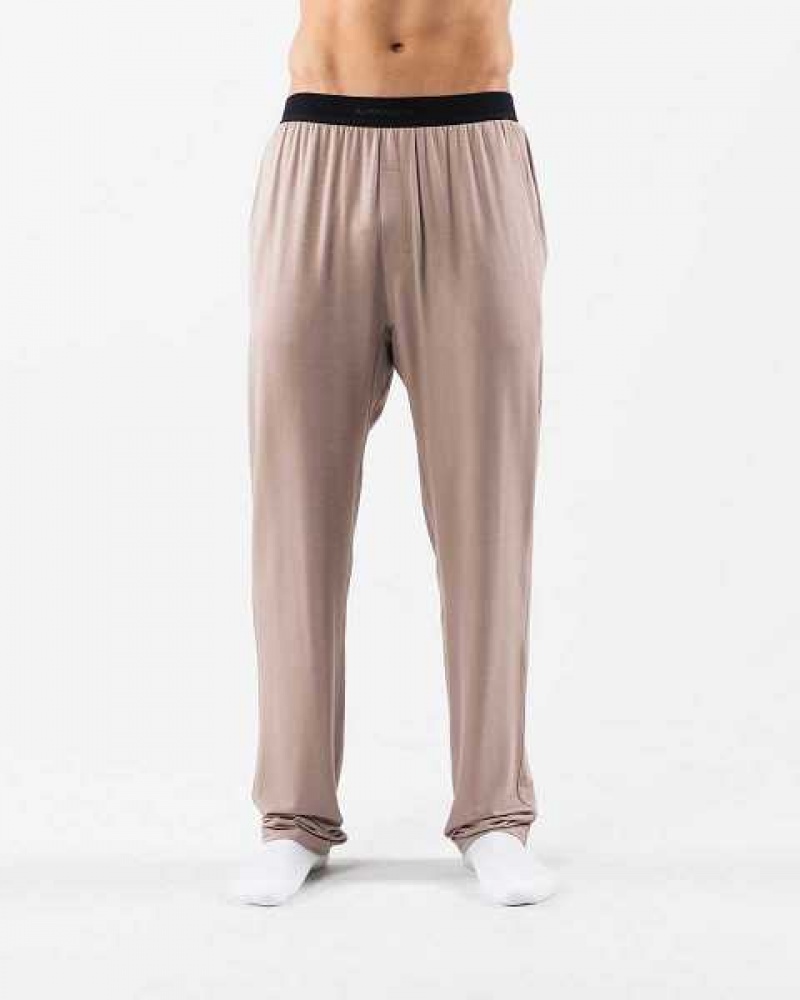 Pánské Kalhoty Jogger Alphalete Lounge Hnědé | CZ-945107