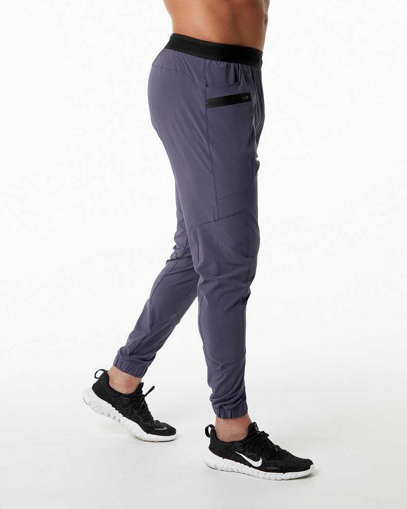 Pánské Kalhoty Jogger Alphalete Studio Fialové | CZ-951072