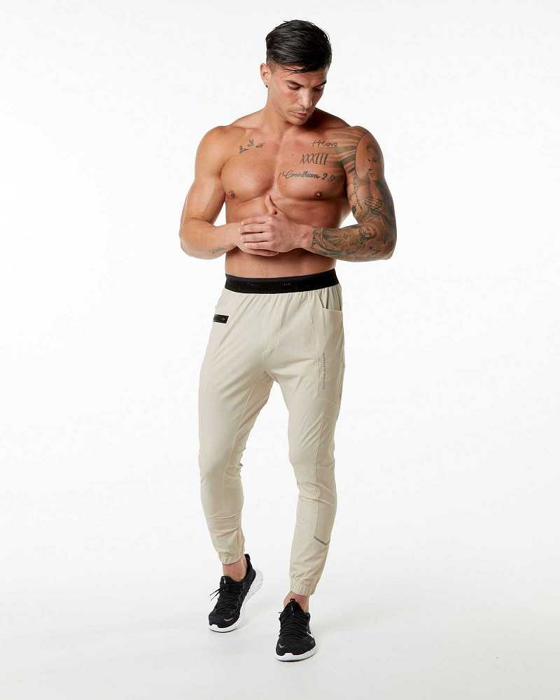 Pánské Kalhoty Jogger Alphalete Studio Hnědé | CZ-893710