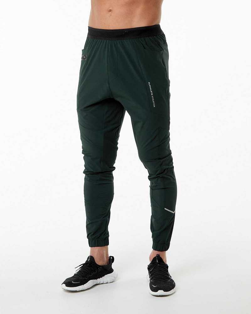 Pánské Kalhoty Jogger Alphalete Studio Zelene | CZ-721459