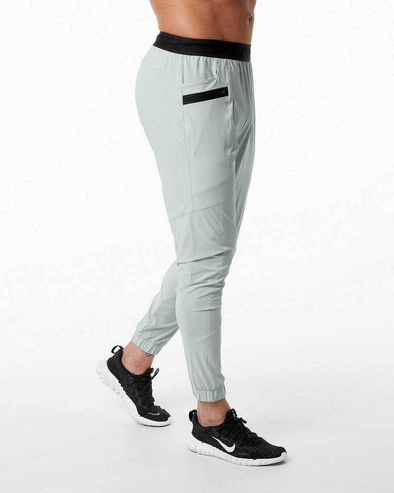 Pánské Kalhoty Jogger Alphalete Studio Šedé | CZ-702594