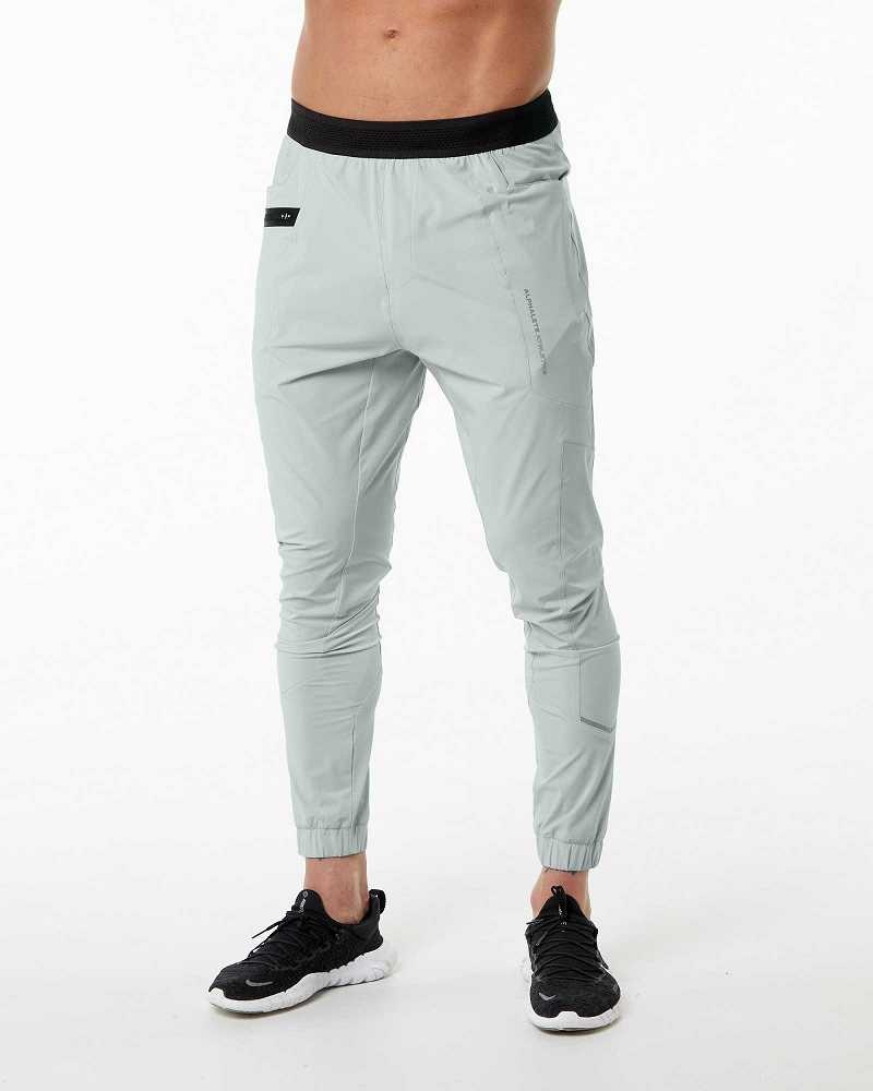 Pánské Kalhoty Jogger Alphalete Studio Šedé | CZ-702594
