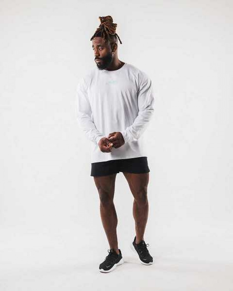 Pánské Košile S Dlouhým Rukávem Alphalete AA Paisley Print LS Bílé | CZ-906472