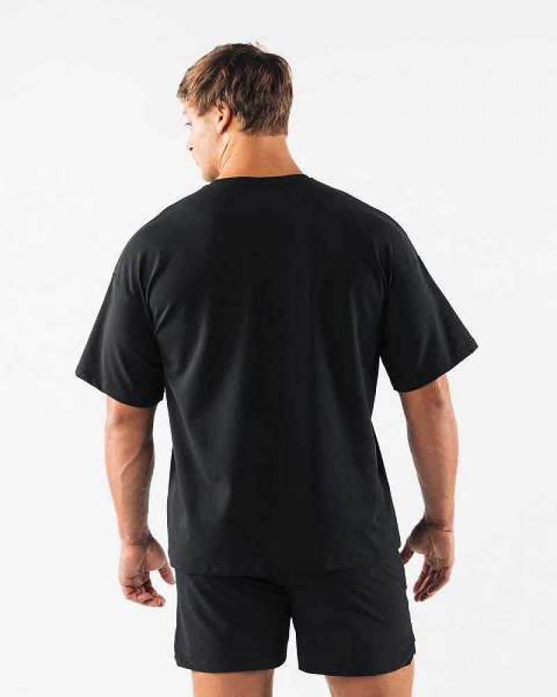 Pánské Košile S Krátkým Rukávem Alphalete Wolf Head Paisley Print Černé | CZ-083216