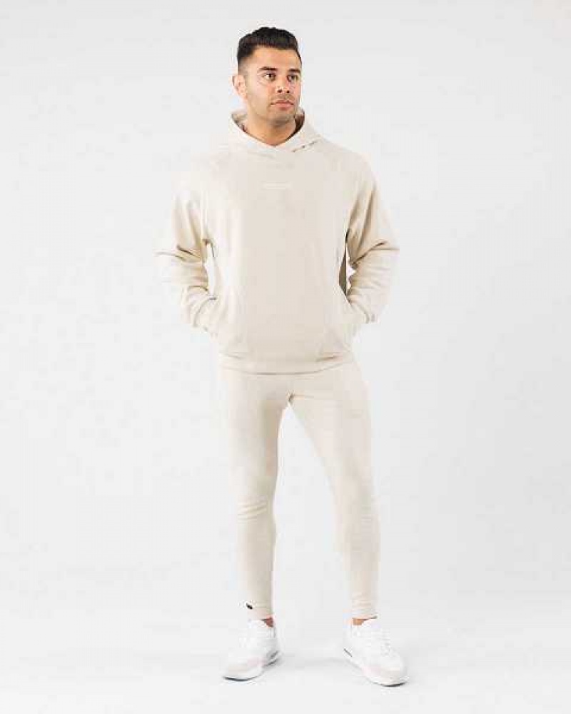 Pánské Mikina s Kapucí Alphalete Identity Pro Hnědé | CZ-803976