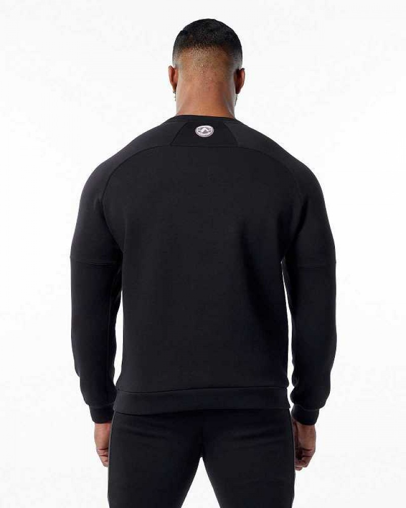 Pánské Svetr Alphalete ELMTS Crewneck Černé | CZ-691427