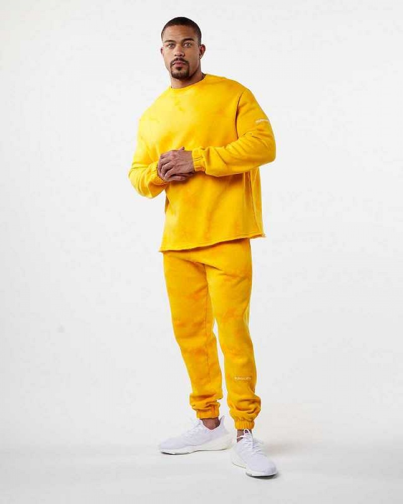 Pánské Svetr Alphalete HCTS Drop Shoulder Žluté | CZ-420815