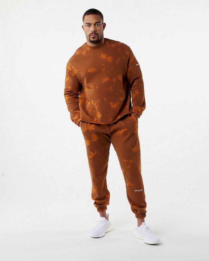 Pánské Svetr Alphalete HCTS Drop Shoulder Hnědé | CZ-954378