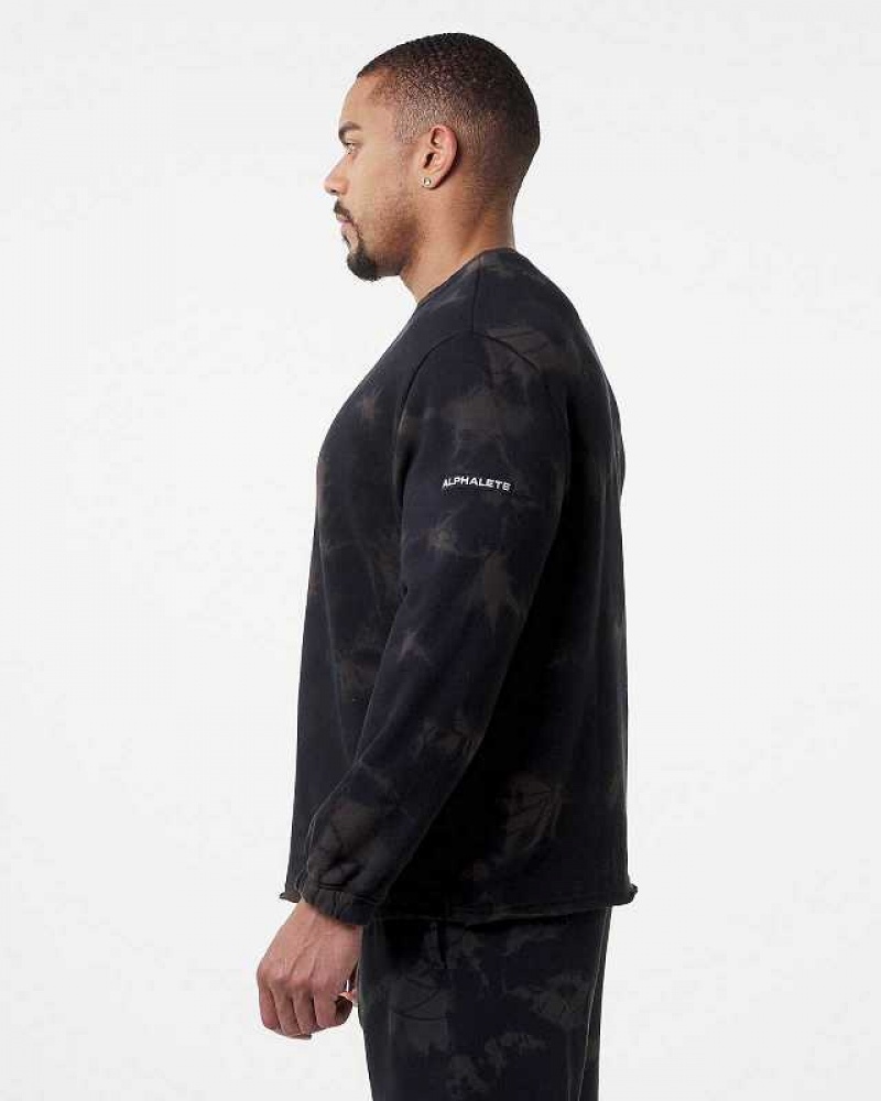 Pánské Svetr Alphalete HCTS Drop Shoulder Černé | CZ-298103