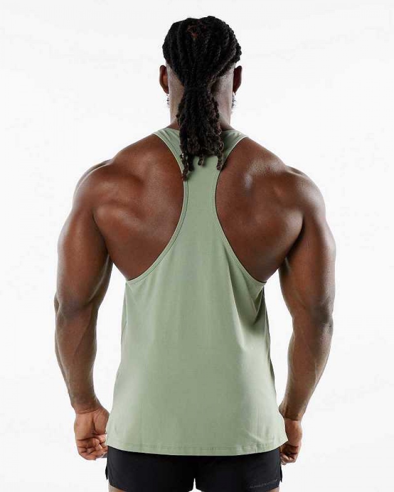 Pánské Tílko Alphalete Dynasty Stringer Zelene | CZ-087356