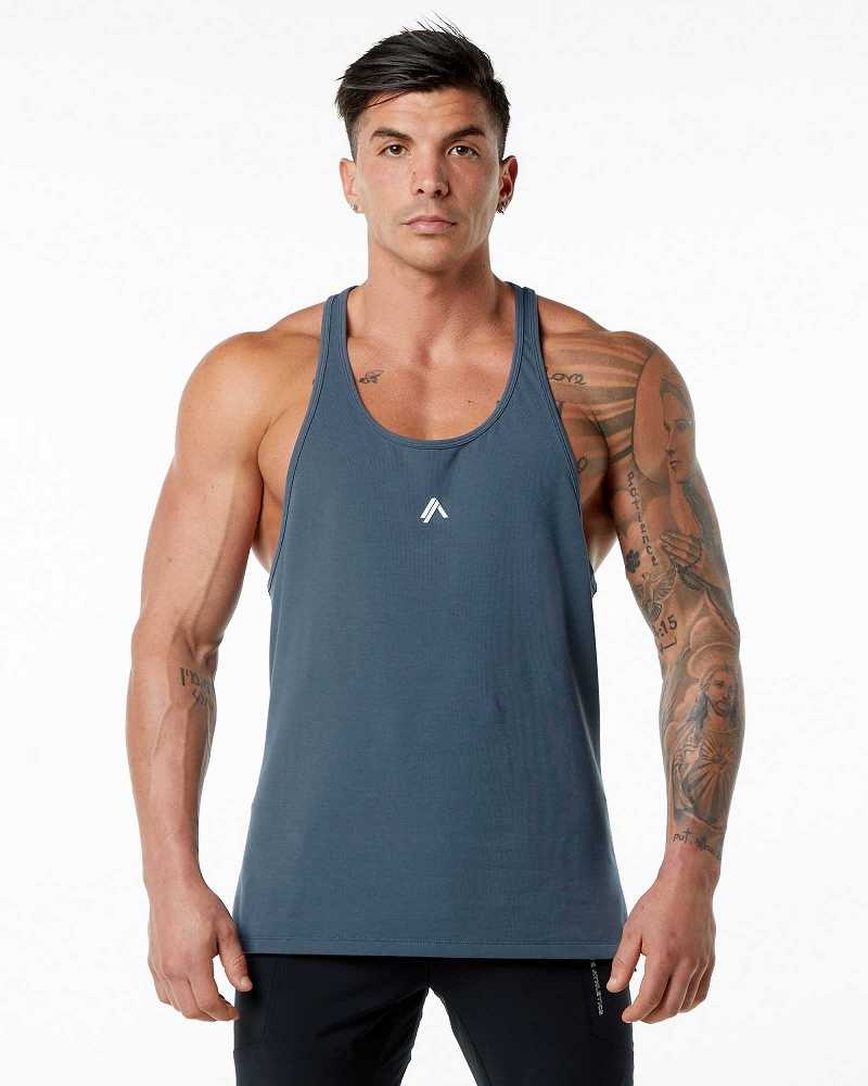 Pánské Tílko Alphalete Emblem Stringer Blankyt | CZ-608943