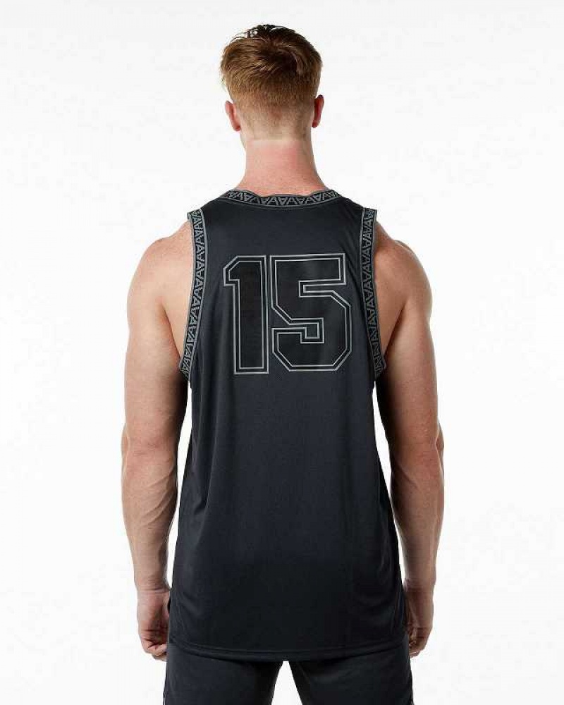 Pánské Tílko Alphalete Varsity Basketball Černé | CZ-016792
