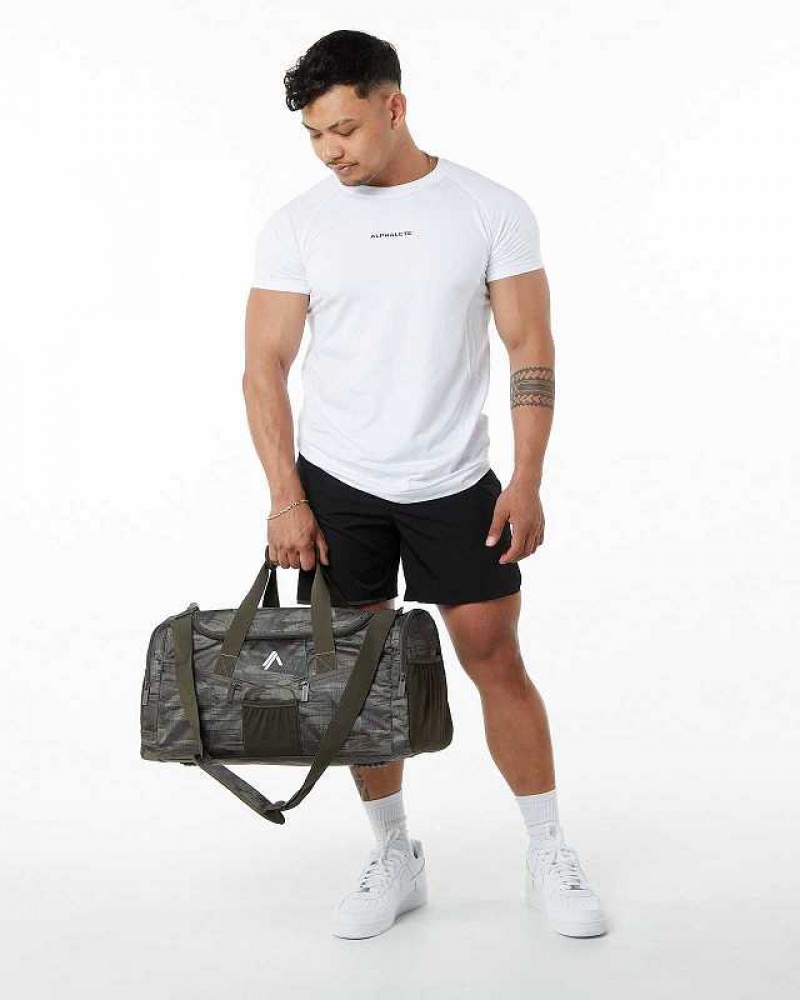 Unisex Duffel Taška Alphalete Essential Zelene | CZ-962174