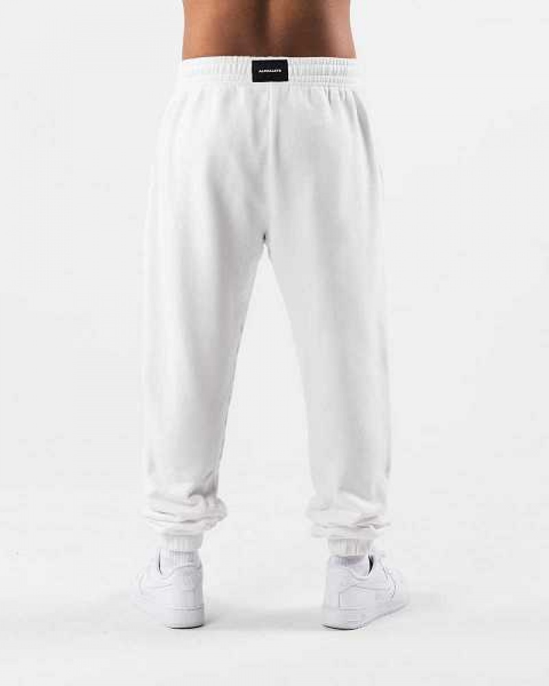 Unisex Kalhoty Jogger Alphalete Earth Dye Natural Bílé | CZ-529103