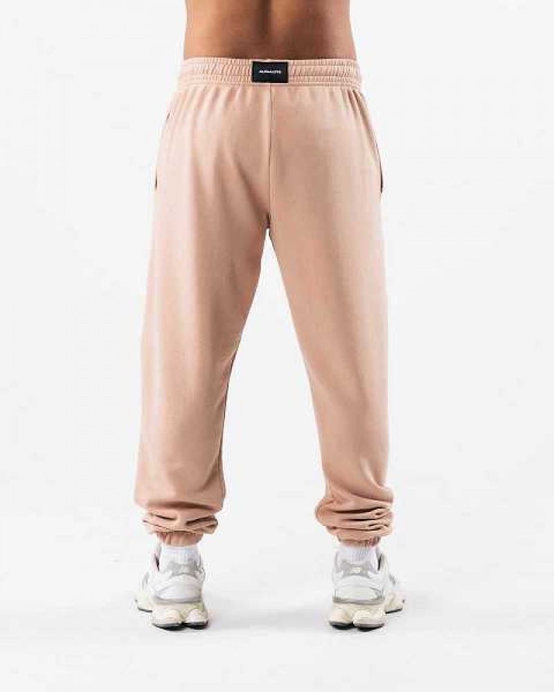 Unisex Kalhoty Jogger Alphalete Earth Dye Natural Hnědé | CZ-120876