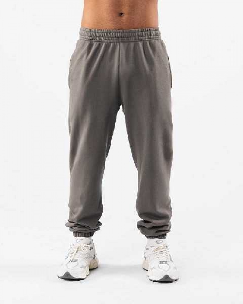 Unisex Kalhoty Jogger Alphalete Earth Dye Natural Šedé | CZ-436127