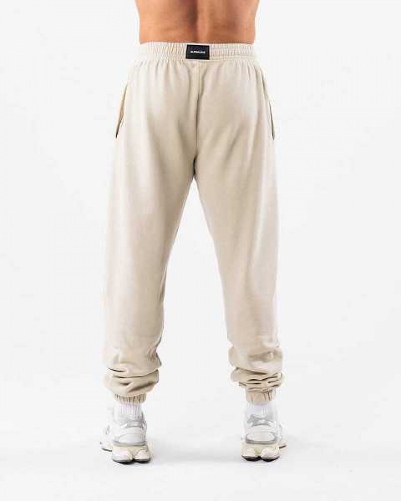 Unisex Kalhoty Jogger Alphalete Earth Dye Grafická Hnědé | CZ-096172