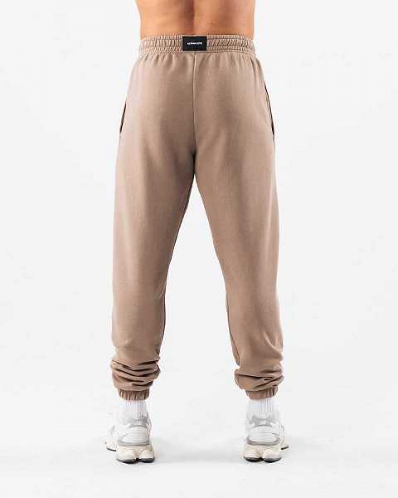 Unisex Kalhoty Jogger Alphalete Earth Dye Grafická Hnědé | CZ-729610