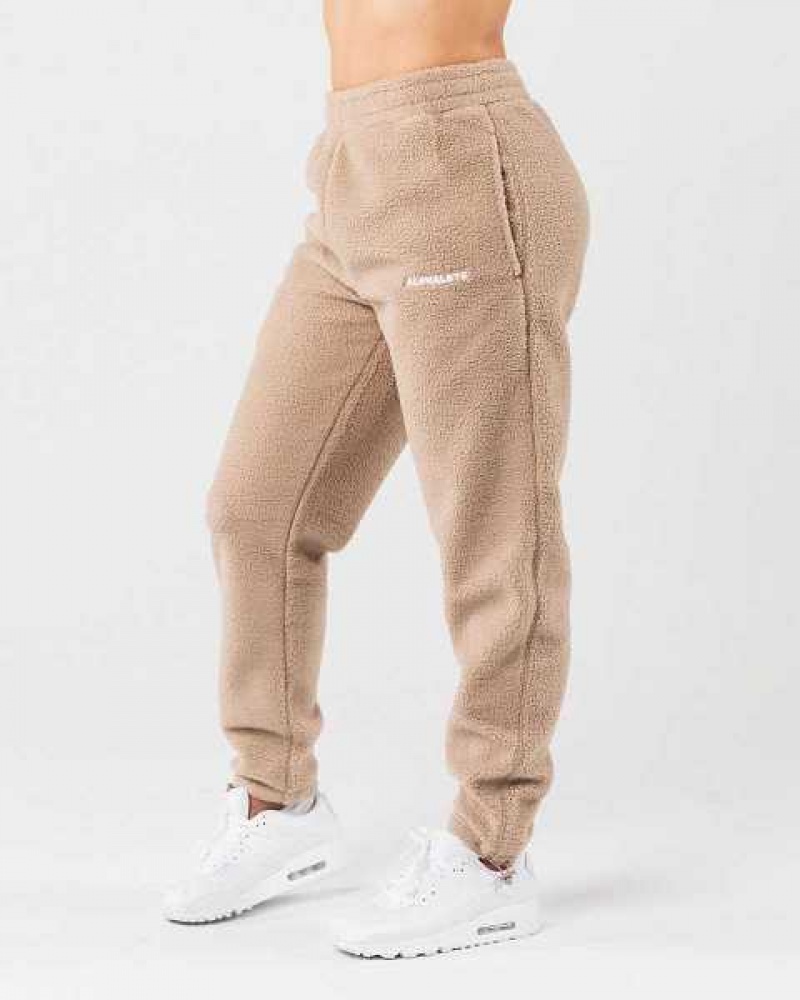 Unisex Kalhoty Jogger Alphalete King Hnědé | CZ-346879