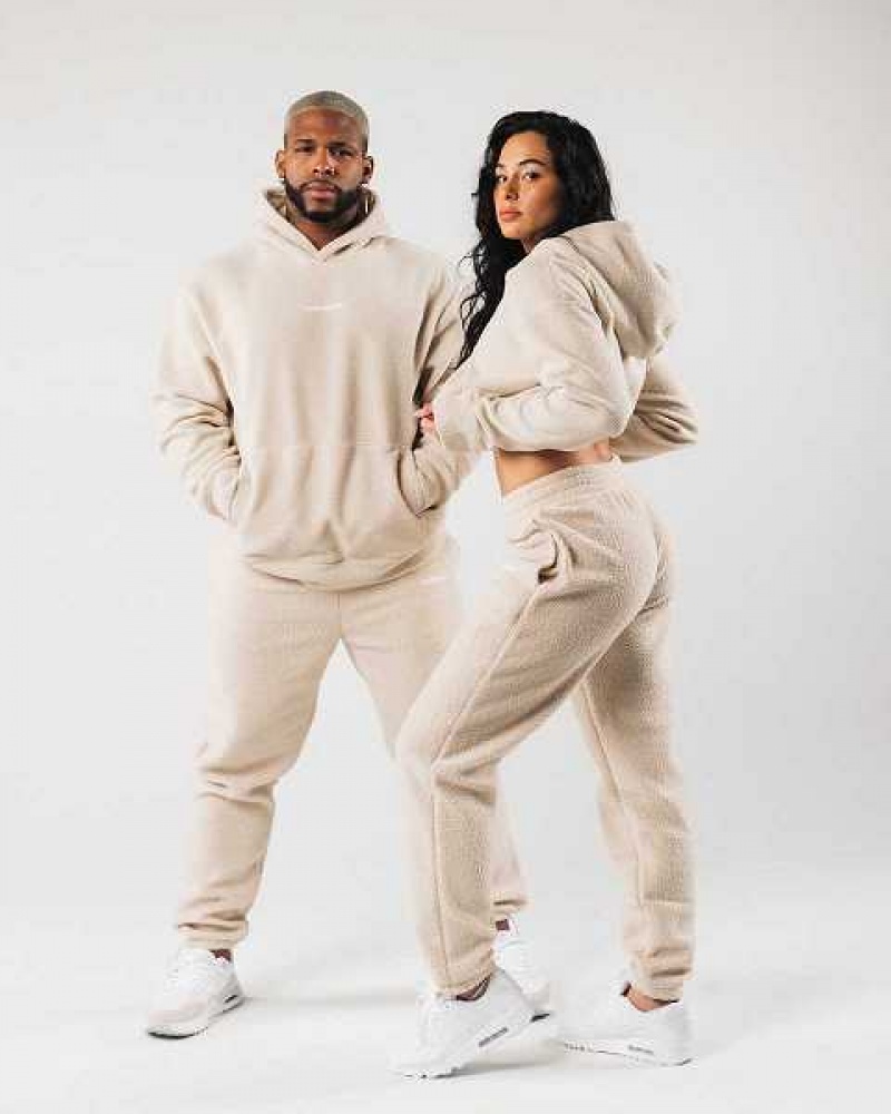 Unisex Kalhoty Jogger Alphalete King Hnědé | CZ-086134