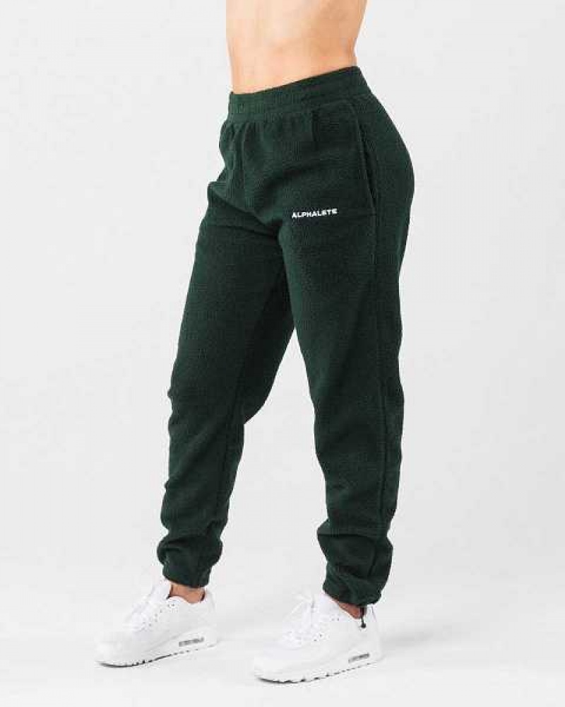 Unisex Kalhoty Jogger Alphalete King Zelene | CZ-150872